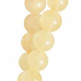 Maxbell 2 Strand 6mm Yellow Jade Round Gemstone Loose Beads 15.5 Inch