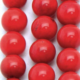 Maxbell 2 Strand 5mm Natural Red Coral Round Loose Beads 16 Inch