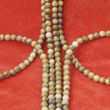 Maxbell 4mm Natural Picture Jasper Round Gemstone Loose Beads Strand 15.5 Inch