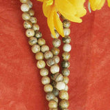 Maxbell 4mm Natural Picture Jasper Round Gemstone Loose Beads Strand 15.5 Inch