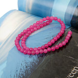 Maxbell 6mm Red Jade Round Gemstone Loose Beads Strand 15.5 Inch
