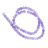 Maxbell 6mm Violet Jade Round Gemstone Loose Beads Strand 15.5 Inch