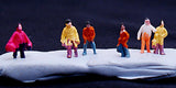 Maxbell 100pcs Painted People Figures & 100 Cars Model Train Street Scenery Layout 1:200
