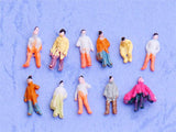 Maxbell 100pcs Painted People Figures & 100 Cars Model Train Street Scenery Layout 1:200