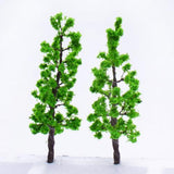 Maxbell 1:200 Green Pine Trees Model Street Train Railway Landscape Scenery Layout