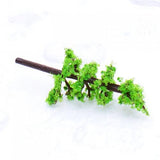 Maxbell 100 Model Green Fir Tree + 16pcs Model Pine Tree Train Set Trunk Landscape Scene