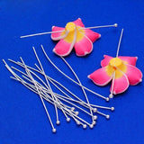 Maxbell Length 2 inch Silver Plated Round Ball Dot Headpins Head Pins Hair Pins Hair Decor Styling Tools Accesosries Pack of 500PCS - Aladdin Shoppers