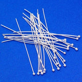 Maxbell Length 2 inch Silver Plated Round Ball Dot Headpins Head Pins Hair Pins Hair Decor Styling Tools Accesosries Pack of 500PCS - Aladdin Shoppers