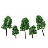 Maxbell 100 Model Green Fir Tree + 16pcs Model Pine Tree Train Set Trunk Landscape Scene