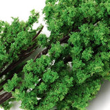 Maxbell 100 Model Green Fir Tree + 16pcs Model Pine Tree Train Set Trunk Landscape Scene