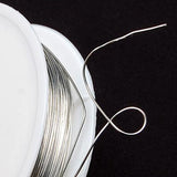 Maxbell 11M 24Gauge Silver Tone Alloy Wire Roll for DIY Jewelry Making Craft 12Yard
