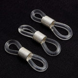 Maxbell 50 Eye Glasses Spectacle Chain Strap Holder Rubber Loop Ends Clear & Silver 20mm