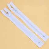 Maxbell 24p White + 50 Mixed Color 7" Nylon Zipper Zips Closed End for DIY Sewing Craft