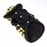 Maxbell Maxbell Yellow Tartan Dog Coat (M)