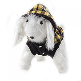 Maxbell Maxbell Yellow Tartan Dog Coat (M)