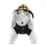 Maxbell Maxbell Yellow Tartan Dog Coat (M)