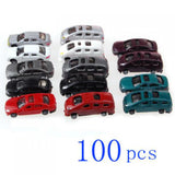 Maxbell 100pcs Painted People Figures & 100 Cars Model Train Street Scenery Layout 1:200