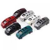 Maxbell 100pcs Painted People Figures & 100 Cars Model Train Street Scenery Layout 1:200