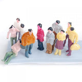Maxbell 100pcs Train Passenger People Figures Scale 1:150+100pcs Train People Figures