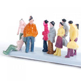 Maxbell 100 Painted Model Trains Figures People Diorama Layout 1:150+12 Trees 1.2 - 6.3"