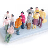Maxbell 100 Painted Model Trains Figures People Diorama Layout 1:150+12 Trees 1.2 - 6.3"