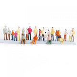Maxbell 100 Painted Model Trains Figures People Diorama Layout 1:150+12 Trees 1.2 - 6.3"