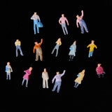 Maxbell 100pcs Train Passenger People Figures Scale 1:150+100pcs Train People Figures