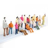 Maxbell 100pcs Train Passenger People Figures Scale 1:150+100pcs Train People Figures
