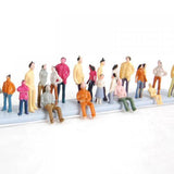 Maxbell 100pcs Train Passenger People Figures Scale 1:150+100pcs Train People Figures