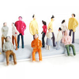 Maxbell 100 Painted Model Trains Figures People Diorama Layout 1:150+12 Trees 1.2 - 6.3"