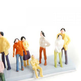 Maxbell 100pcs Train Passenger People Figures Scale 1:150+100pcs Train People Figures