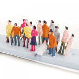 Maxbell 100 Painted Model Trains Figures People Diorama Layout 1:150+12 Trees 1.2 - 6.3"