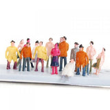 Maxbell 100pcs Train Passenger People Figures Scale 1:150+100pcs Train People Figures