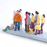 Maxbell 100pcs Train Passenger People Figures Scale 1:150+100pcs Train People Figures