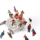 Maxbell 20xNew 100pcs Painted Model Train People Figures Scale (1 to 75) P75-15