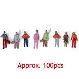 Maxbell 20xNew 100pcs Painted Model Train People Figures Scale (1 to 75) P75-15