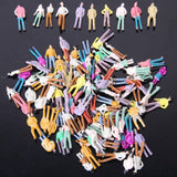 Maxbell 20xNew 100pcs Painted Model Train People Figures Scale (1 to 75) P75-15