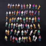 Maxbell 15xNew 100pcs Painted Model Train People Figures Scale (1 to 75) P75-15