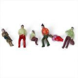 Maxbell 20xNew 100pcs Painted Model Train People Figures Scale (1 to 75) P75-15