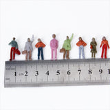 Maxbell 15xNew 100pcs Painted Model Train People Figures Scale (1 to 75) P75-15