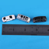 Maxbell 100Pcs Painted Mini Car Model 1/150 N Scale for Train Railroad Street Scene
