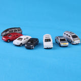 Maxbell 100Pcs Painted Mini Car Model 1/150 N Scale for Train Railroad Street Scene