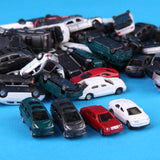 Maxbell 100Pcs Painted Mini Car Model 1/150 N Scale for Train Railroad Street Scene