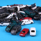 Maxbell 100Pcs Painted Mini Car Model 1/150 N Scale for Train Railroad Street Scene