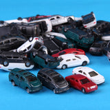 Maxbell 100Pcs Painted Mini Car Model 1/150 N Scale for Train Railroad Street Scene
