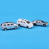 Maxbell 100Pcs Painted Mini Car Model 1/150 N Scale for Train Railroad Street Scene