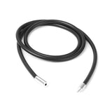 Maxbell 11xRubber Cord Rope Necklace Chain With Stainless Steel End Clasp 20 Inch