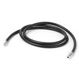 Maxbell 8x 3mm Rubber Cord Necklace Choker Chains With Stainless Steel Closure - 8 Sizes