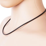 Maxbell 11xRubber Cord Rope Necklace Chain With Stainless Steel End Clasp 20 Inch