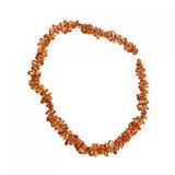 Maxbell 7x13mm Honey Brown Synthetic Amber Irregular Chip Gemstone Loose Beads 16 inch